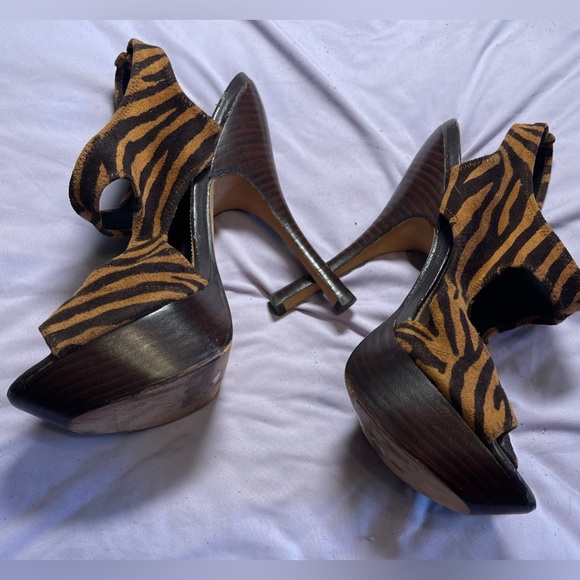 Bebe Platform Stilettos Slip-on Sandals Size 8 - Picture 3 of 16